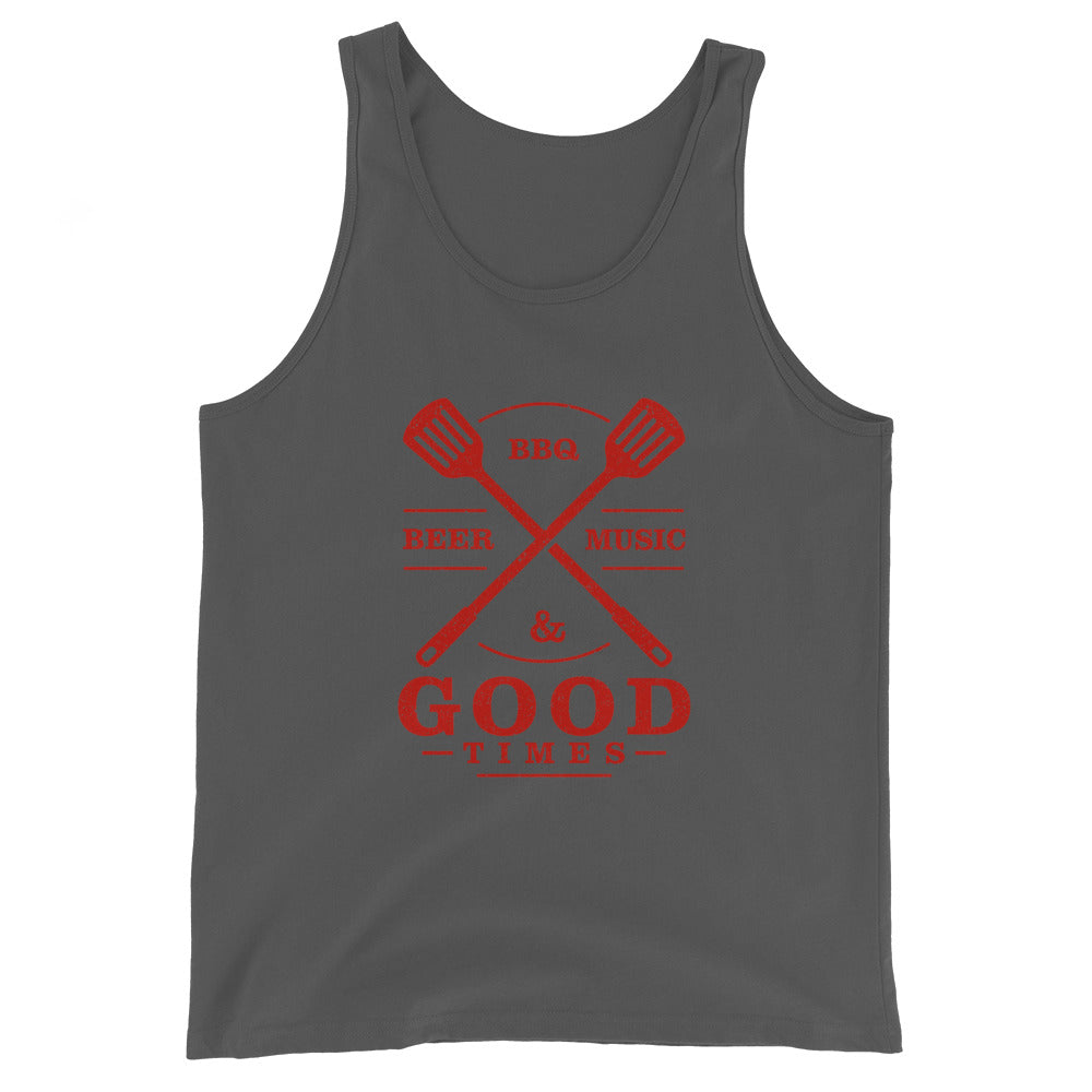 Beer, BBQ, Music, and Good Times - Unisex Tank Top