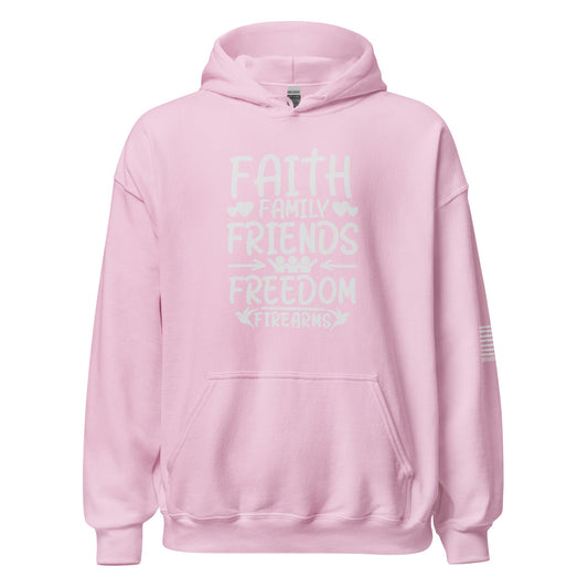 5 Fs - Faith, Family, Friends, Freedom, Firearms - Unisex Hoodie - 2nd Amendment Style