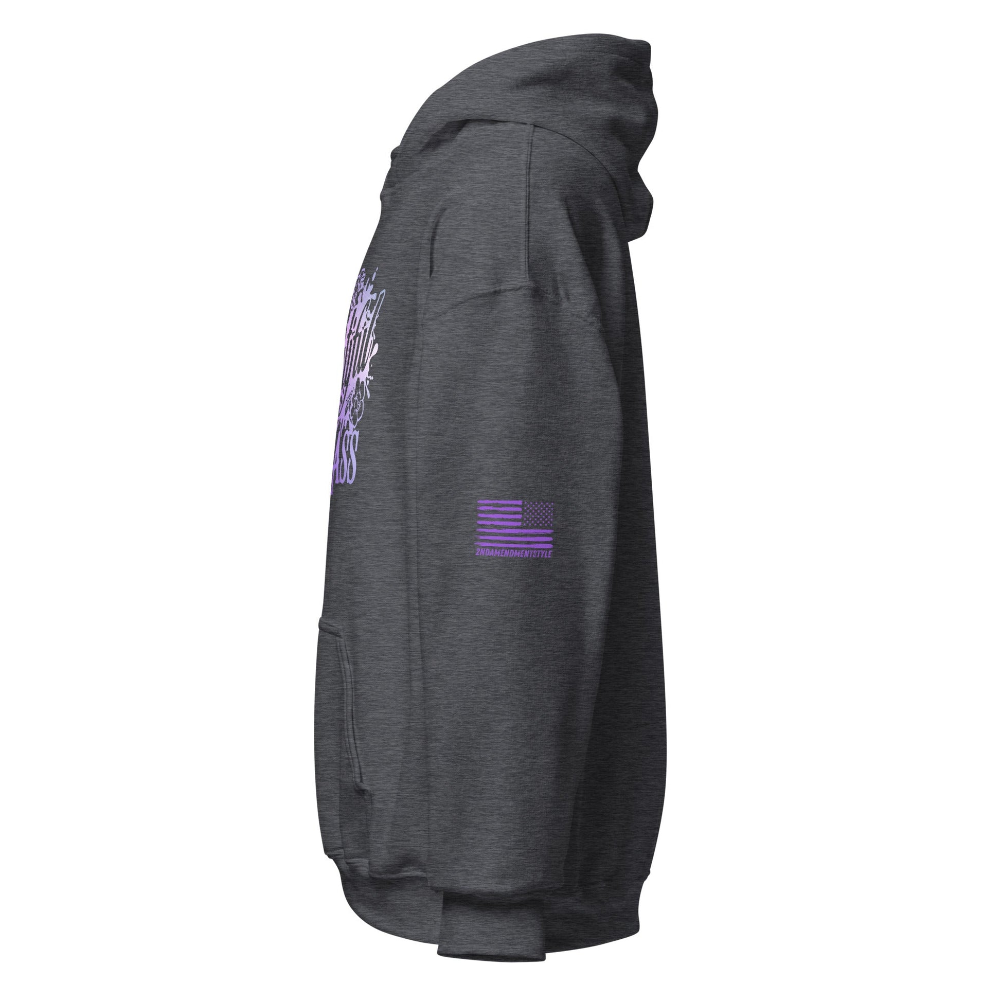 Beautiful Badass - Purple Metal - Unisex Hoodie - 2nd Amendment Style