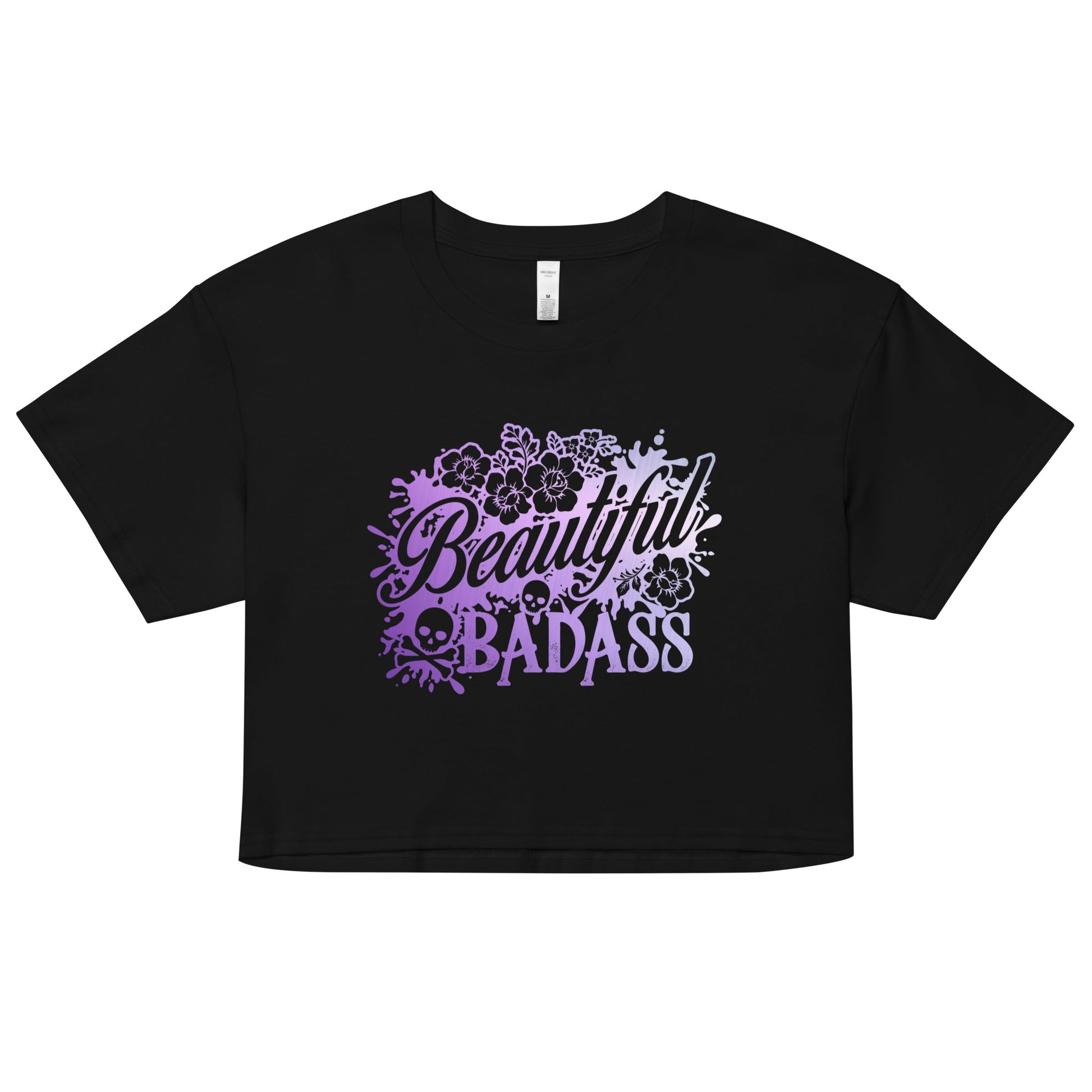 Beautiful Badass - Purple Metal - Women’s Crop Top - 2nd Amendment Style