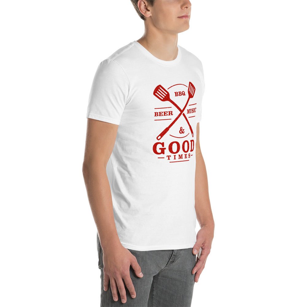 Beer, BBQ, Music, and Good Times - Short-Sleeve Unisex T-Shirt - 2nd Amendment Style