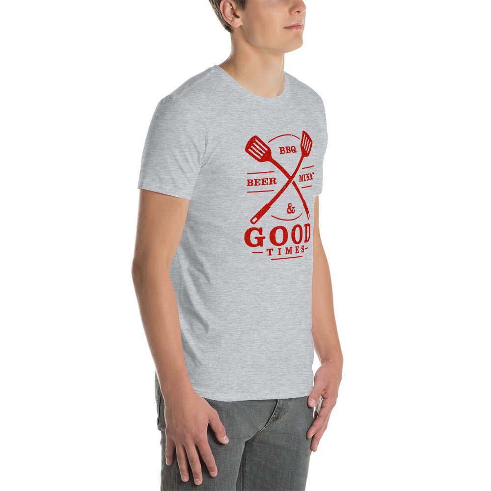 Beer, BBQ, Music, and Good Times - Short-Sleeve Unisex T-Shirt - 2nd Amendment Style