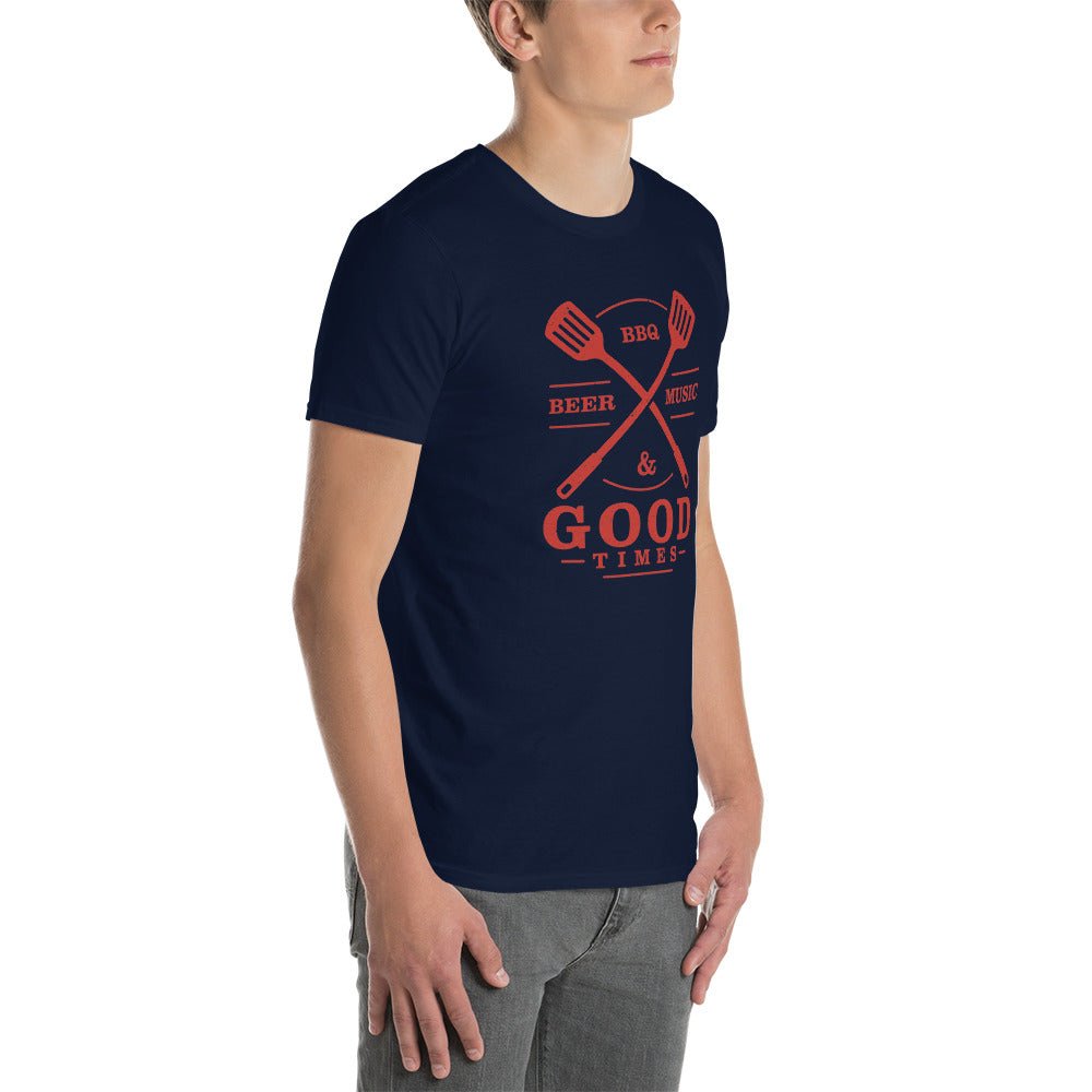 Beer, BBQ, Music, and Good Times - Short-Sleeve Unisex T-Shirt - 2nd Amendment Style