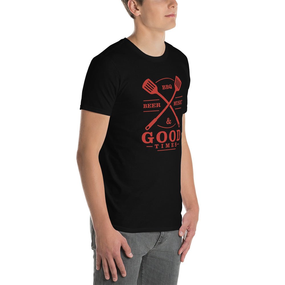 Beer, BBQ, Music, and Good Times - Short-Sleeve Unisex T-Shirt - 2nd Amendment Style