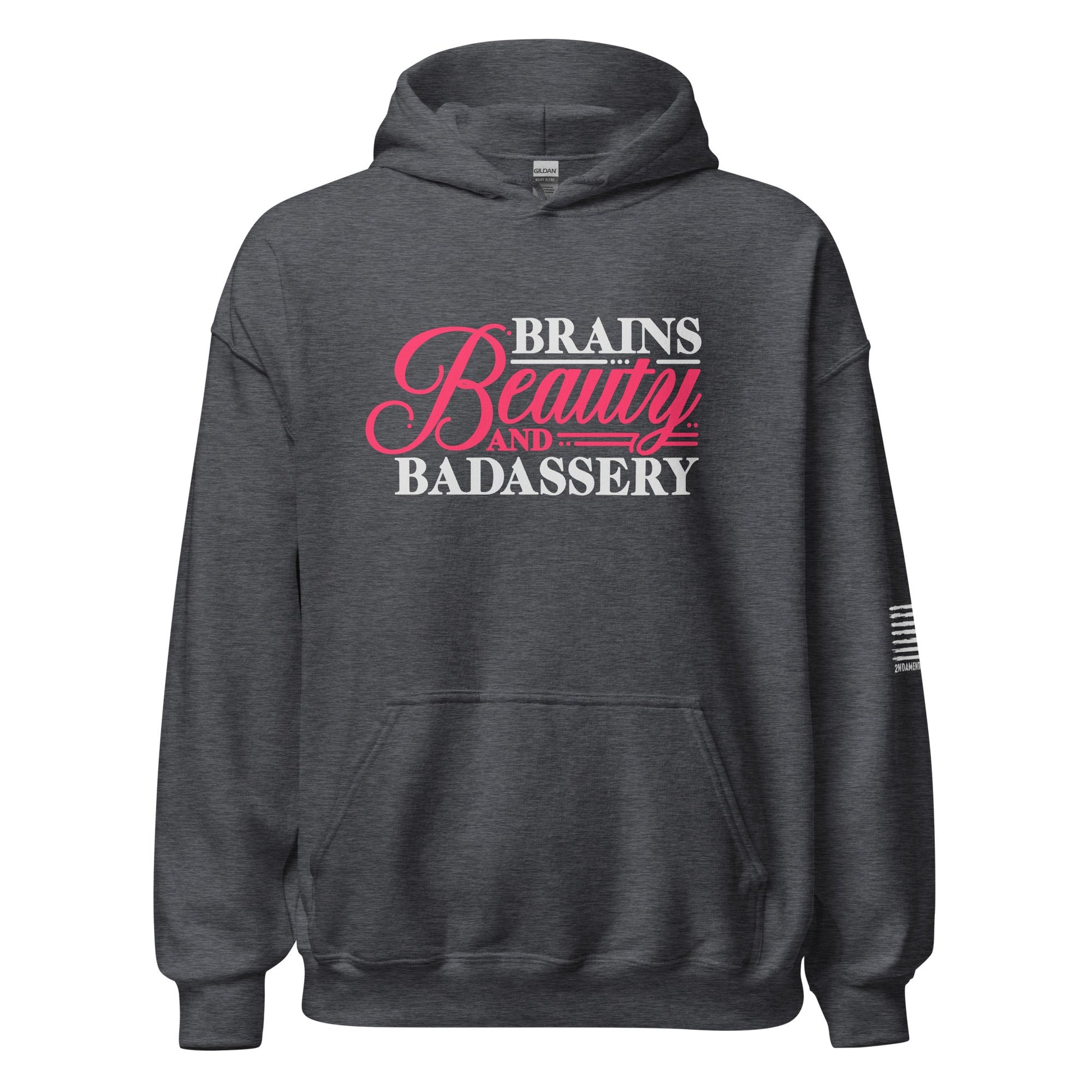 Brains, Beauty, and Badassery - Unisex Hoodie - 2nd Amendment Style