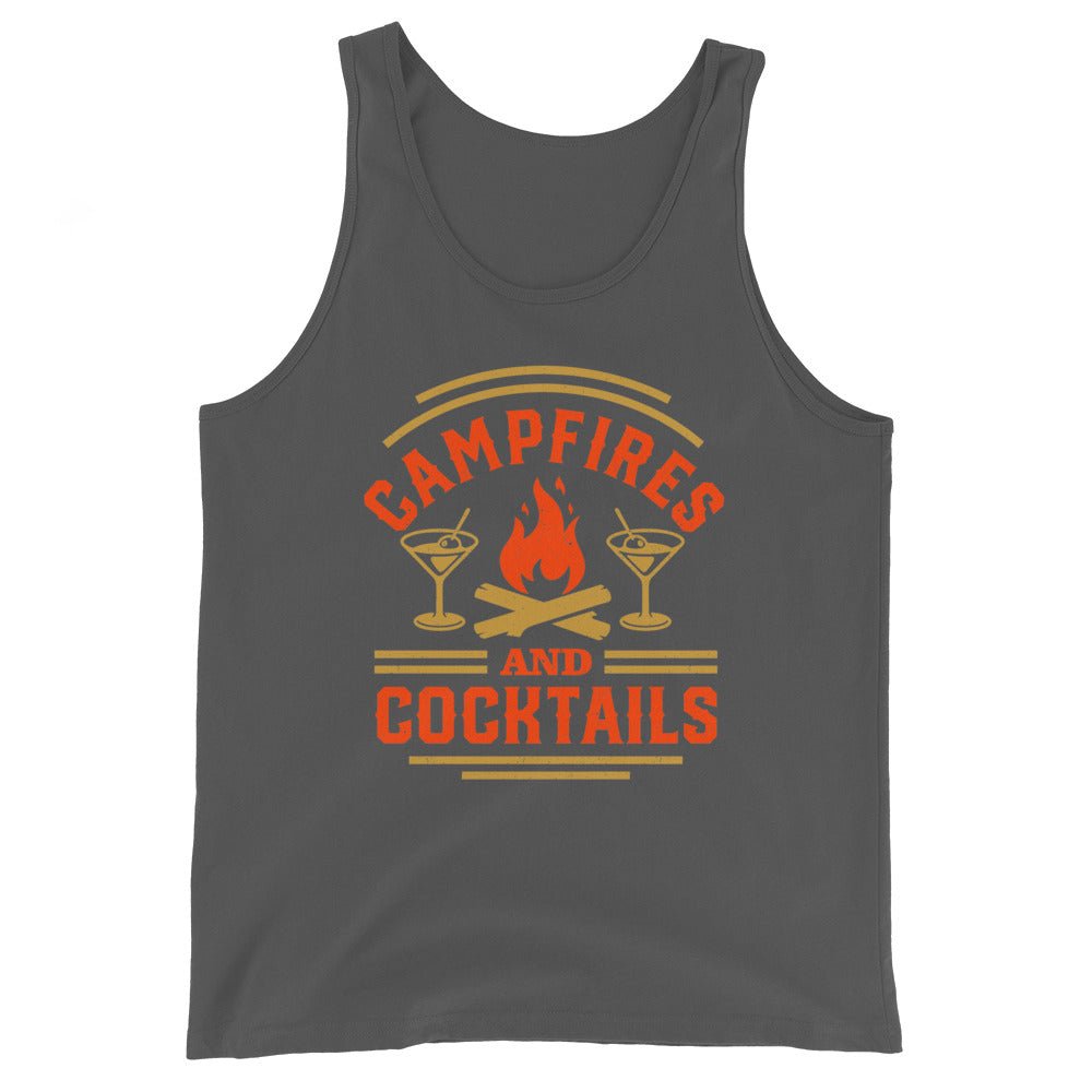 Campfires and Cocktails - Unisex Tank Top - 2nd Amendment Style