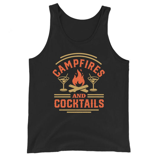 Campfires and Cocktails - Unisex Tank Top - 2nd Amendment Style