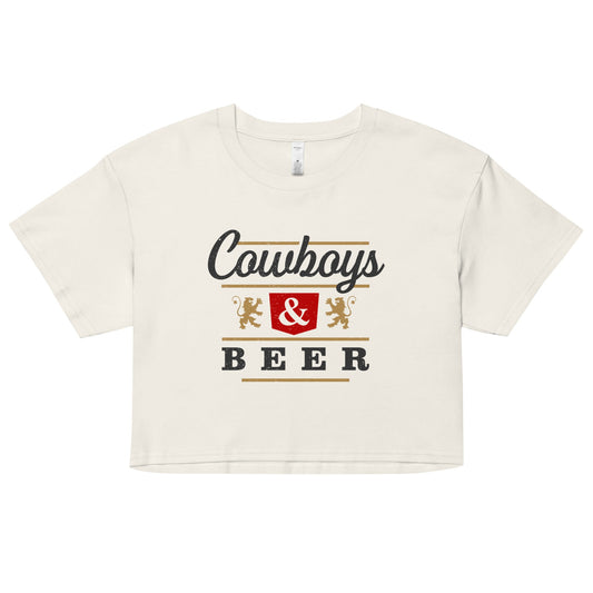 Cowboys and Beer - Women’s Crop Top - 2nd Amendment Style