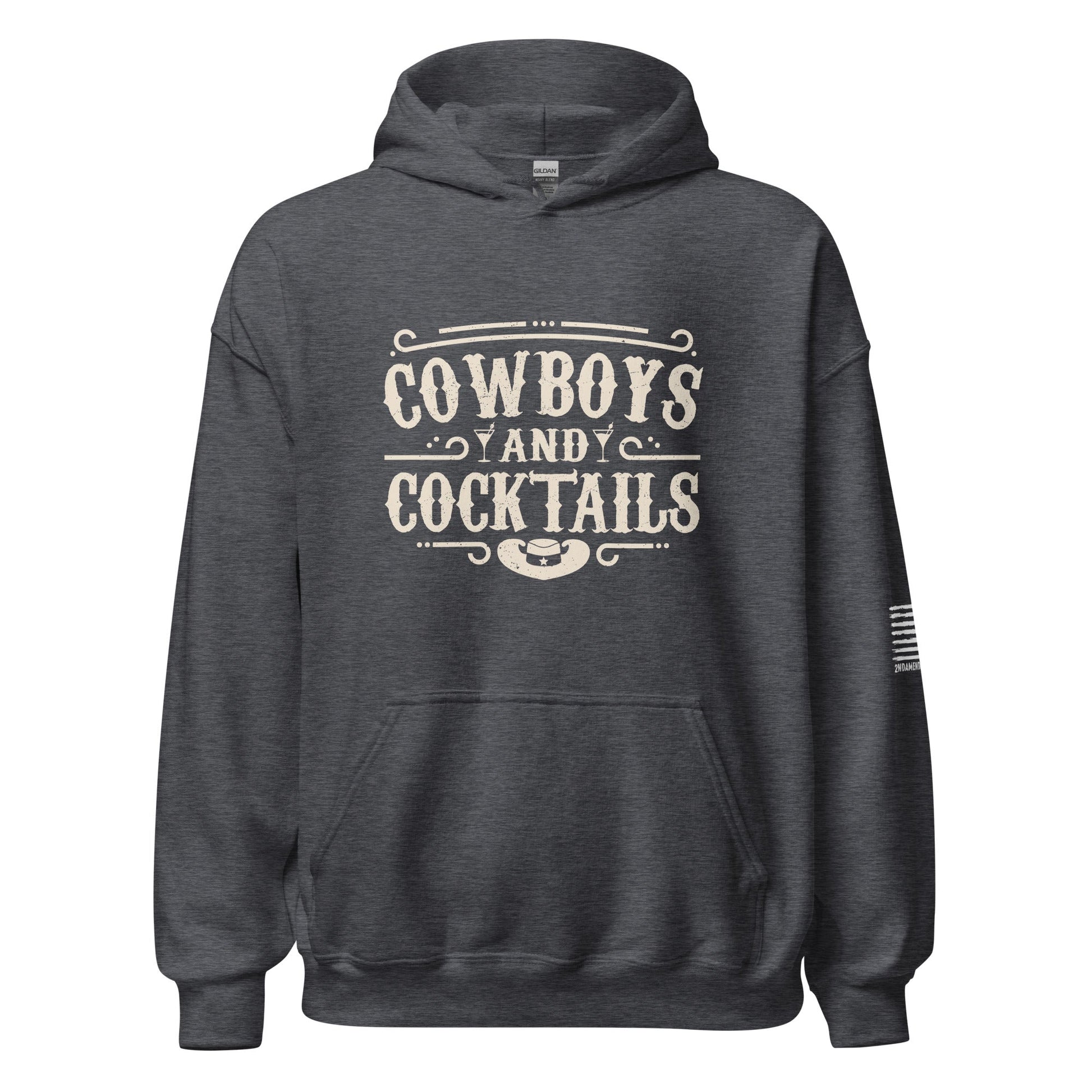 Cowboys and Cocktails - Unisex Hoodie - 2nd Amendment Style