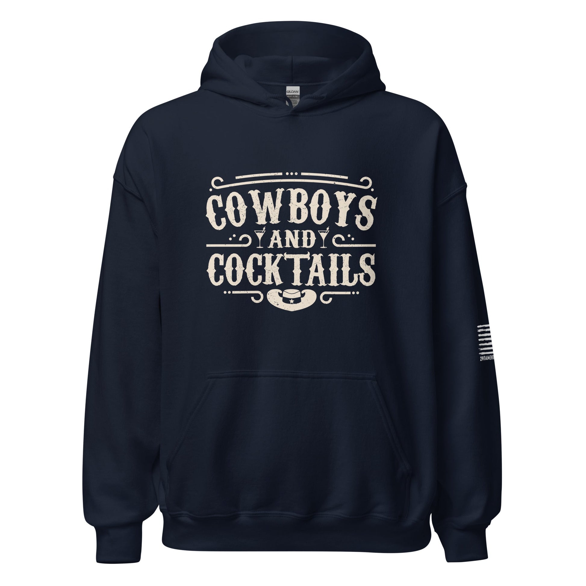 Cowboys and Cocktails - Unisex Hoodie - 2nd Amendment Style