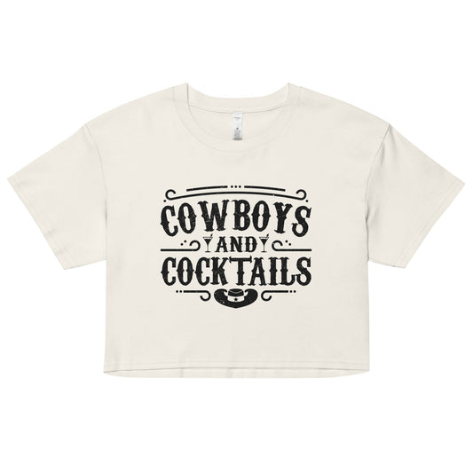 Cowboys and Cocktails - Women’s Crop Top - 2nd Amendment Style