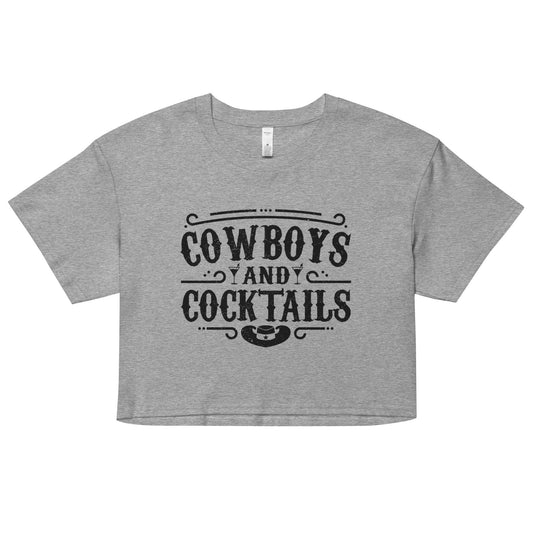 Cowboys and Cocktails - Women’s Crop Top - 2nd Amendment Style