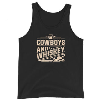 Cowboys and Whiskey - Unisex Tank Top - 2nd Amendment Style