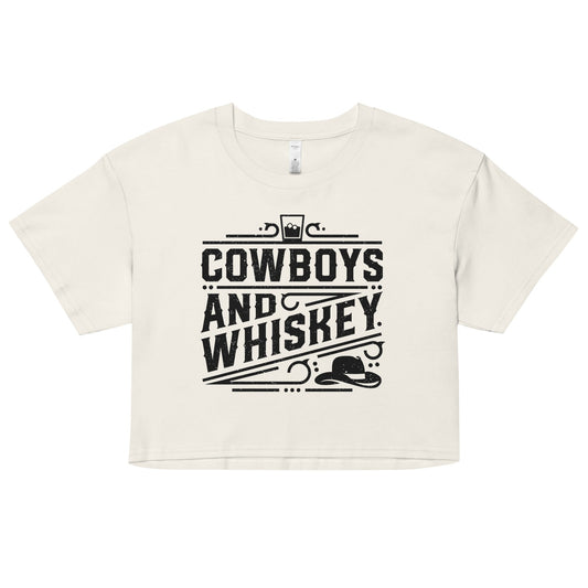 Cowboys and Whiskey - Women’s Crop Top - 2nd Amendment Style