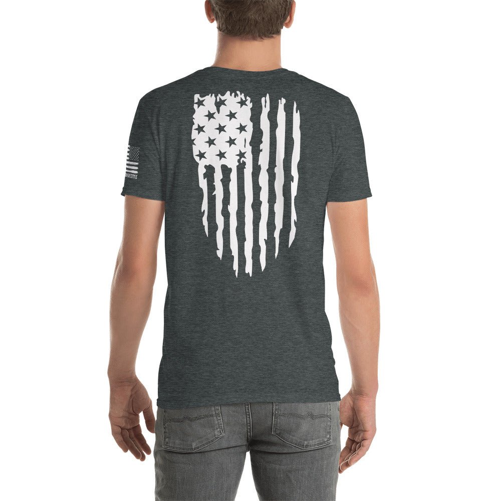 Distressed American Flag III - Short-Sleeve Unisex T-Shirt - 2nd Amendment Style