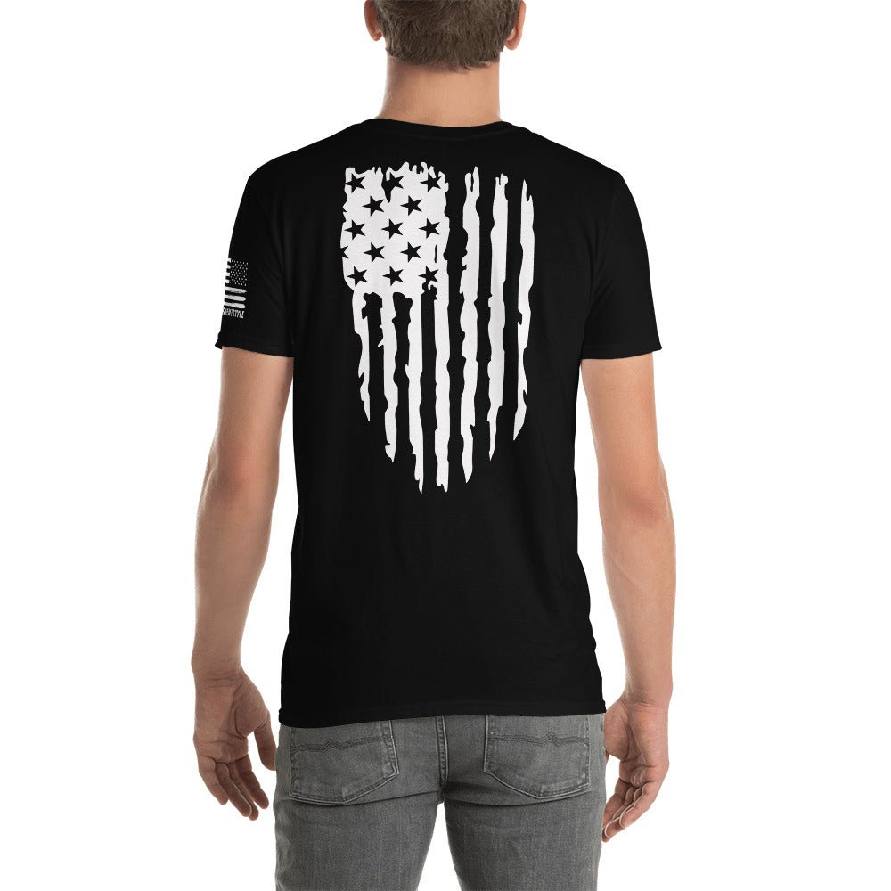 Distressed American Flag III - Short-Sleeve Unisex T-Shirt - 2nd Amendment Style