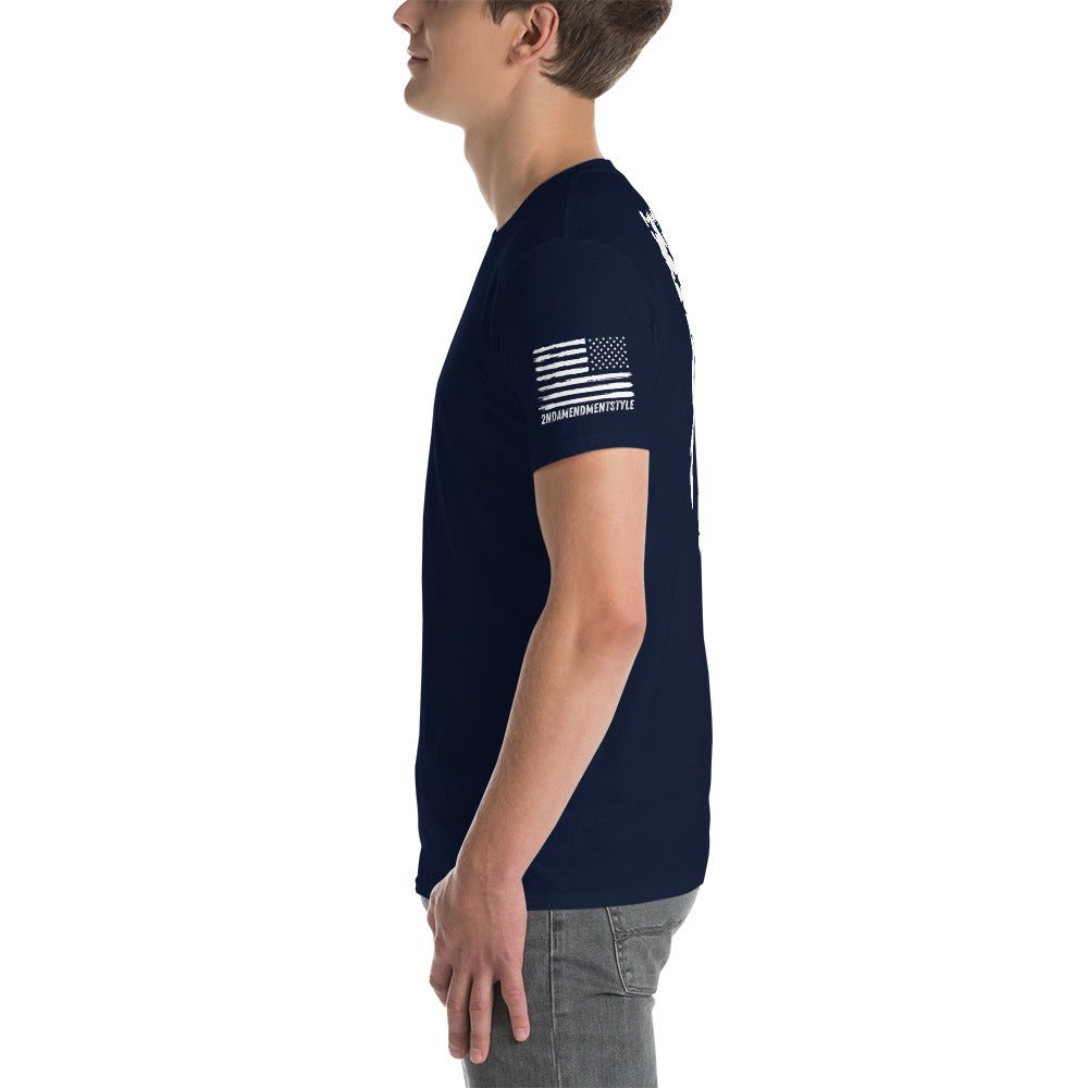 Distressed American Flag III - Short-Sleeve Unisex T-Shirt - 2nd Amendment Style