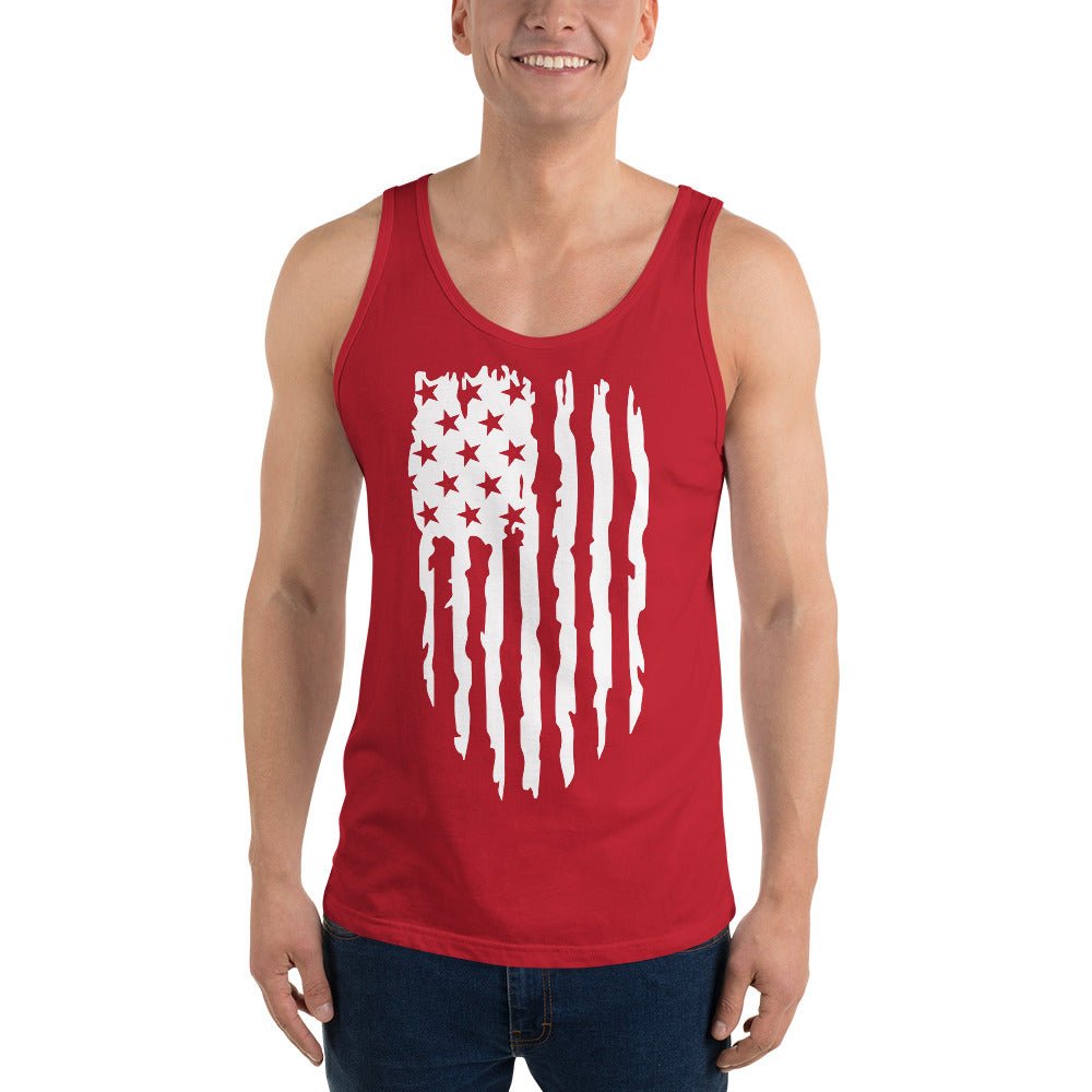 Distressed American Flag III - Unisex Tank Top - 2nd Amendment Style