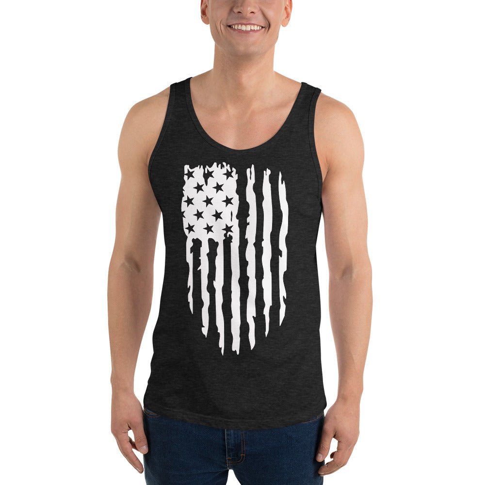 Distressed American Flag III - Unisex Tank Top - 2nd Amendment Style