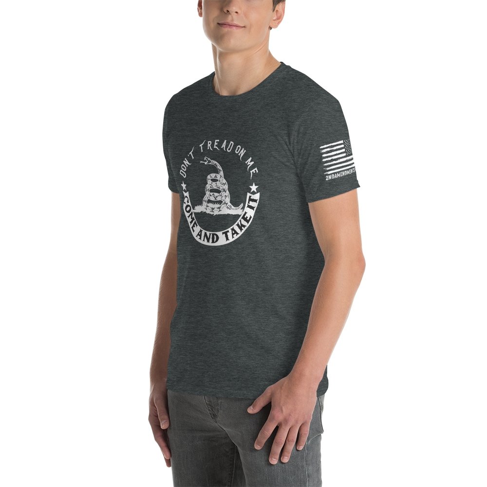 Don't Tread on Me, Come and Take It - Round - Short-Sleeve Unisex T-Shirt - 2nd Amendment Style