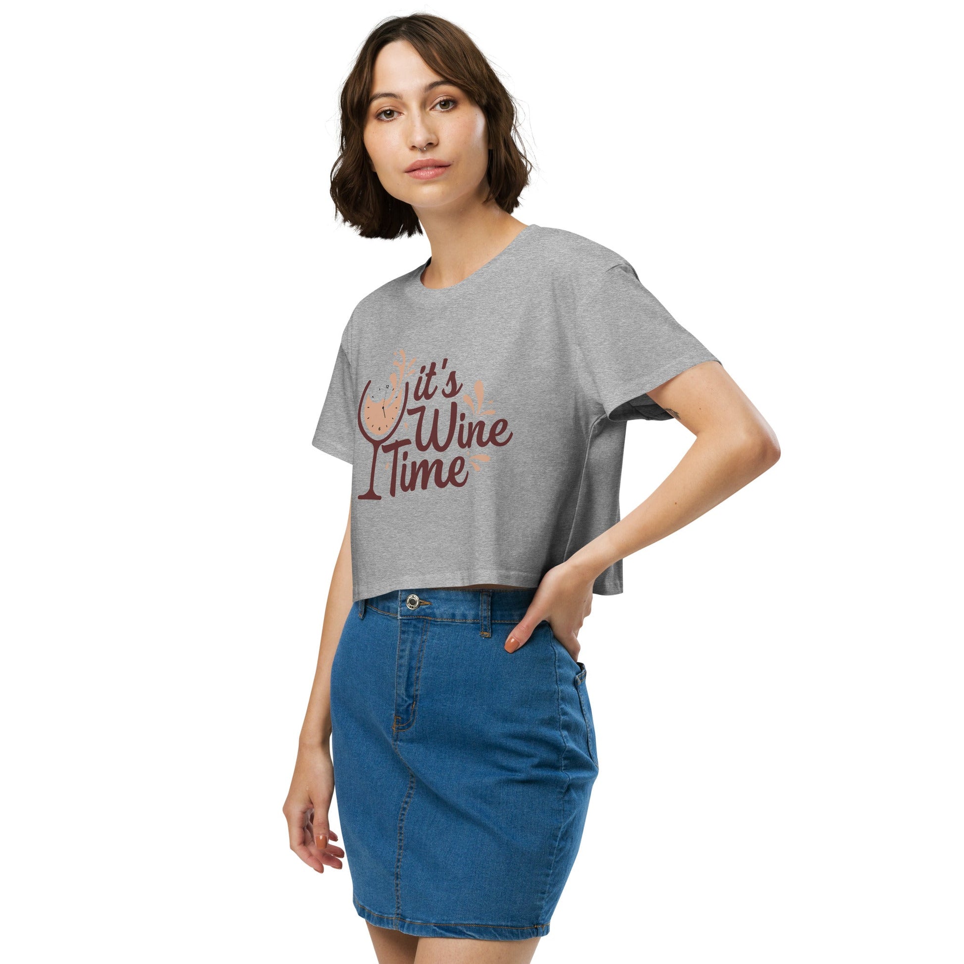 It's Wine Time - Women’s Crop Top - 2nd Amendment Style