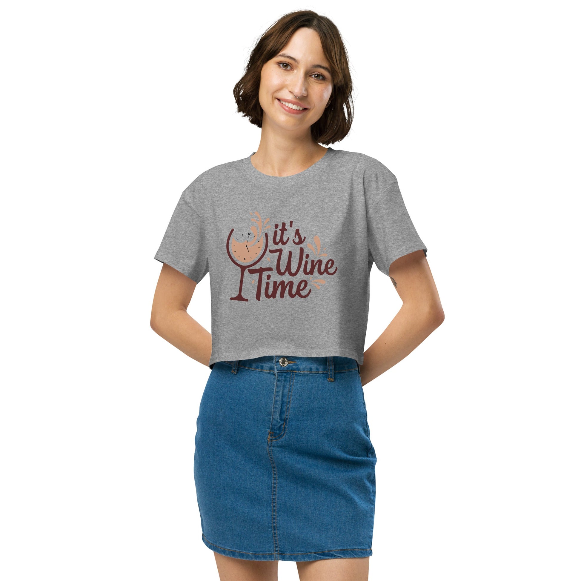 It's Wine Time - Women’s Crop Top - 2nd Amendment Style