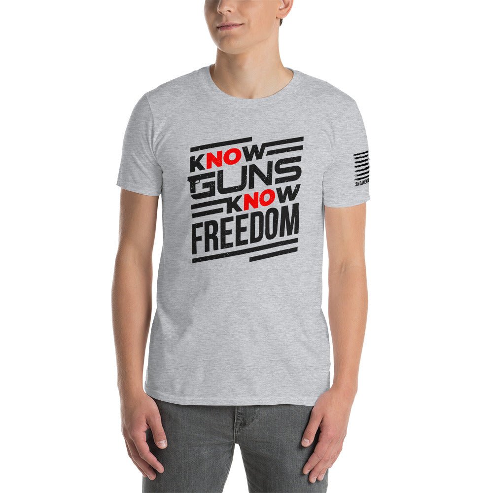 Know Guns, Know Freedom - Short-Sleeve Unisex T-Shirt - 2nd Amendment Style