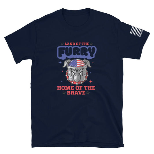 Land of the Furry, Home of the Brave - Short-Sleeve Unisex T-Shirt - 2nd Amendment Style