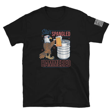 Star, Spangled, Hammered - Short-Sleeve Unisex T-Shirt - 2nd Amendment Style