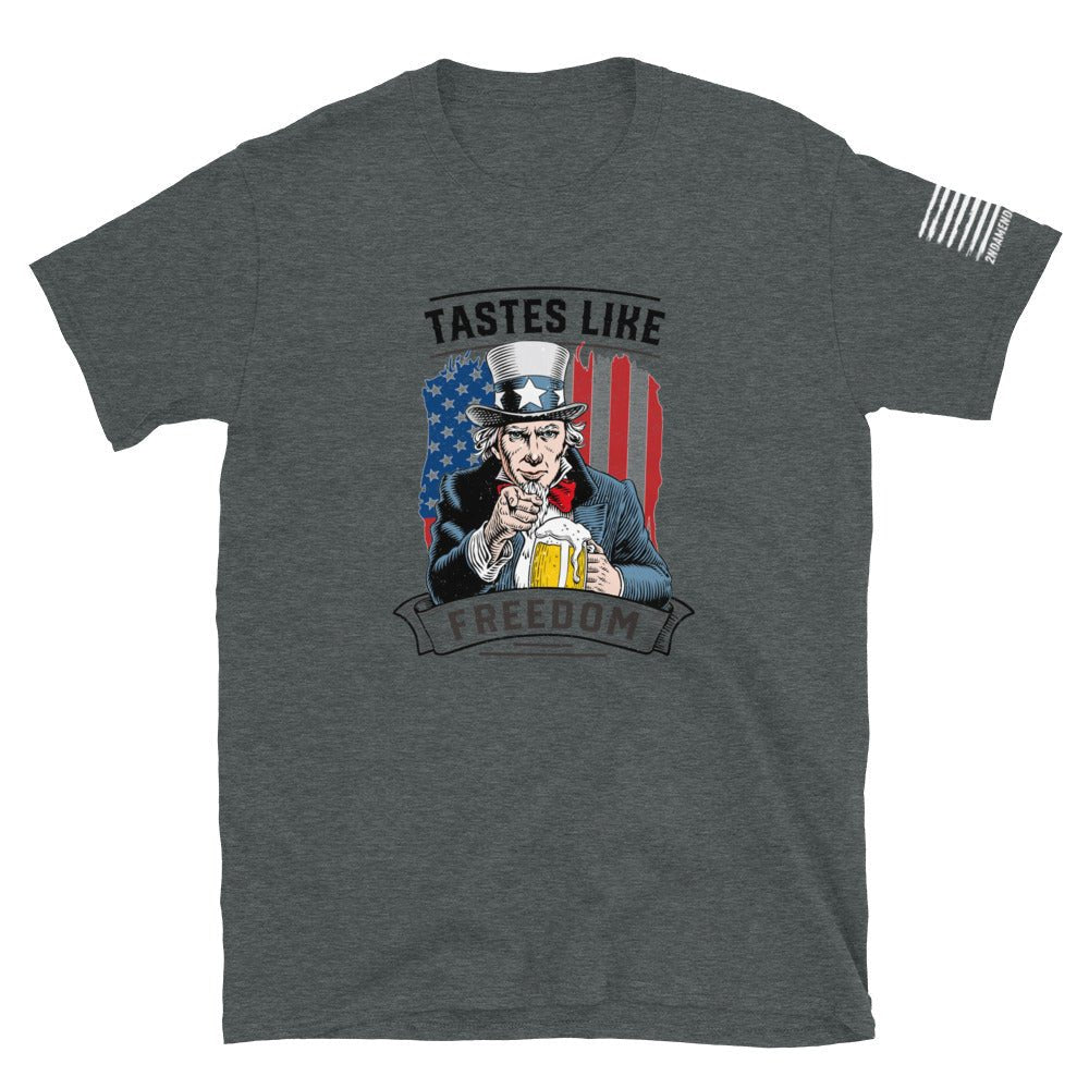 Tastes Like Freedom - Short-Sleeve Unisex T-Shirt - 2nd Amendment Style