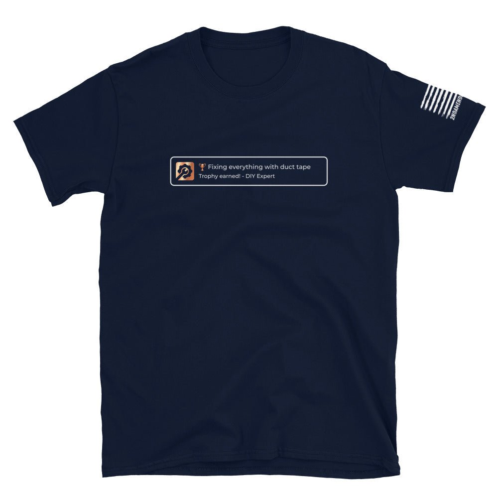 Trophy Unlocked - DIY Expert - Short-Sleeve Unisex T-Shirt - 2nd Amendment Style