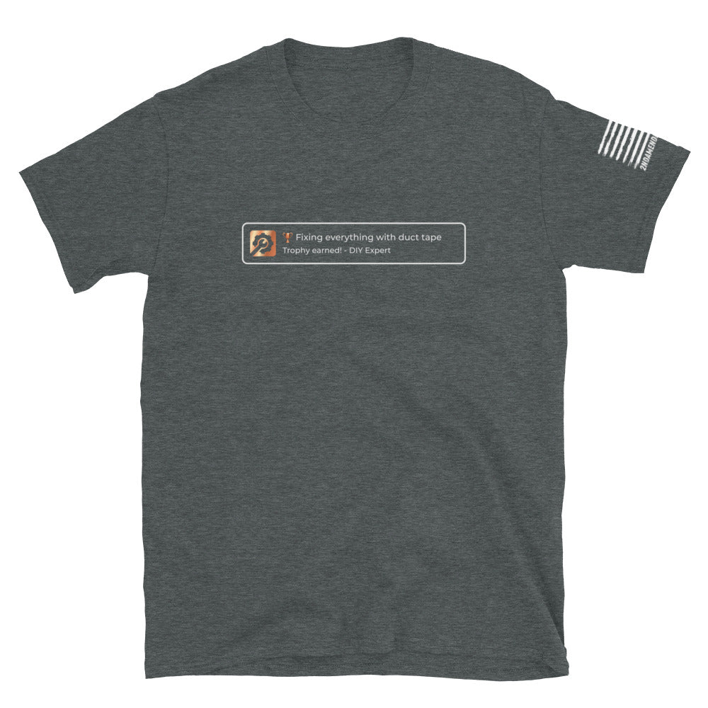 Trophy Unlocked - DIY Expert - Short-Sleeve Unisex T-Shirt - 2nd Amendment Style