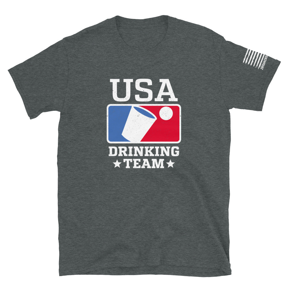 USA Drinking Team - Short-Sleeve Unisex T-Shirt - 2nd Amendment Style