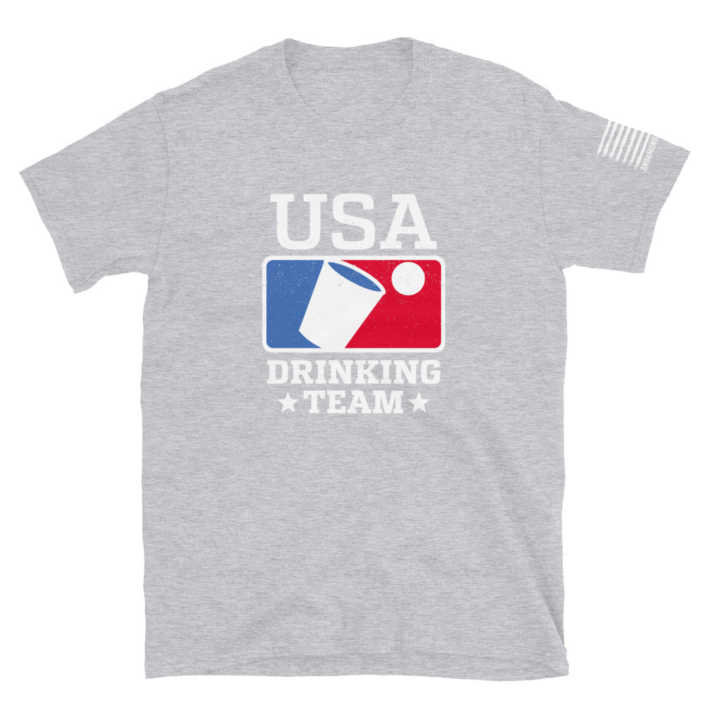 USA Drinking Team - Short-Sleeve Unisex T-Shirt - 2nd Amendment Style