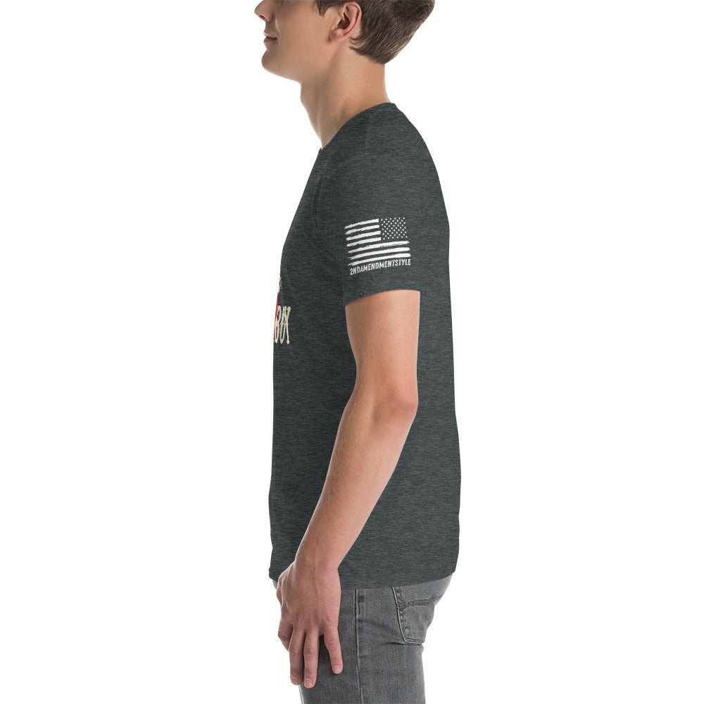 Vintage Skeleton Cowboy - Short-Sleeve Unisex T-Shirt - 2nd Amendment Style