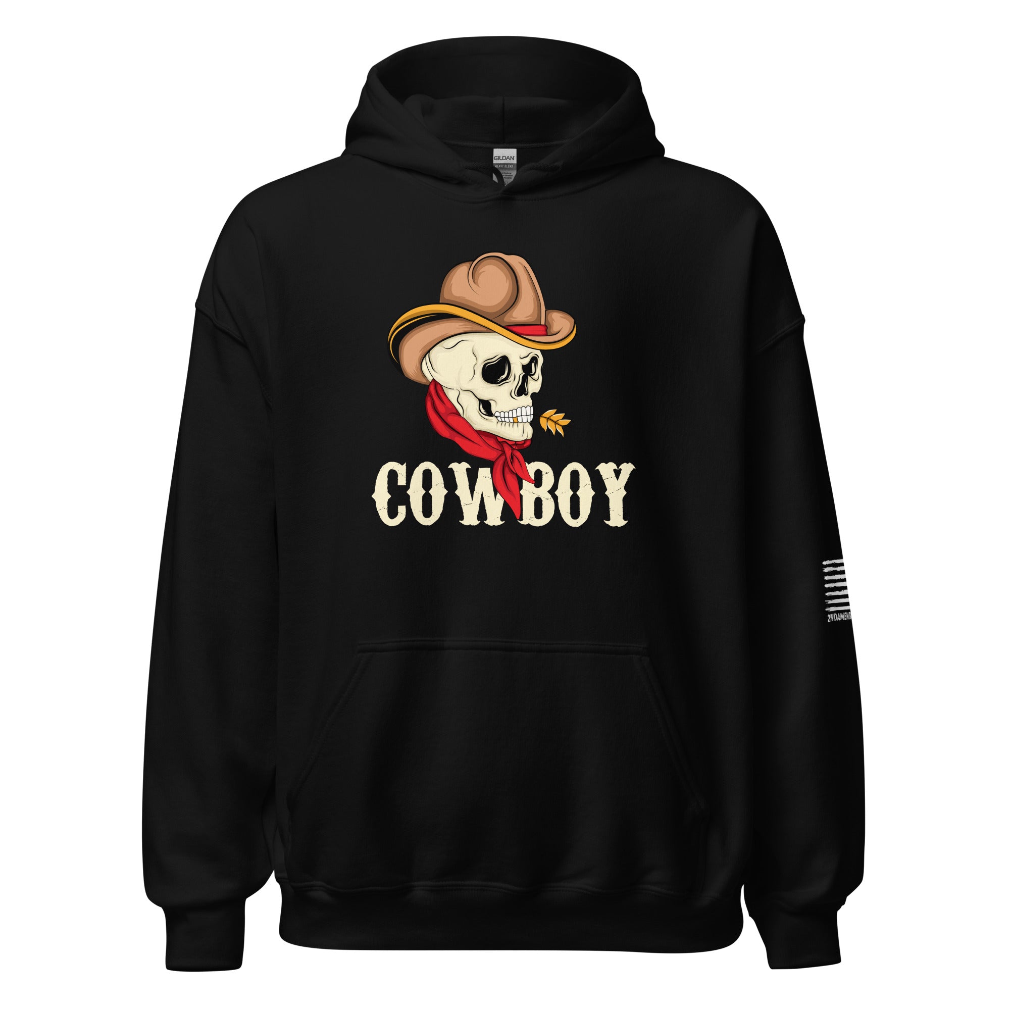 Vintage Skeleton Cowboy - Unisex Hoodie - 2nd Amendment Style