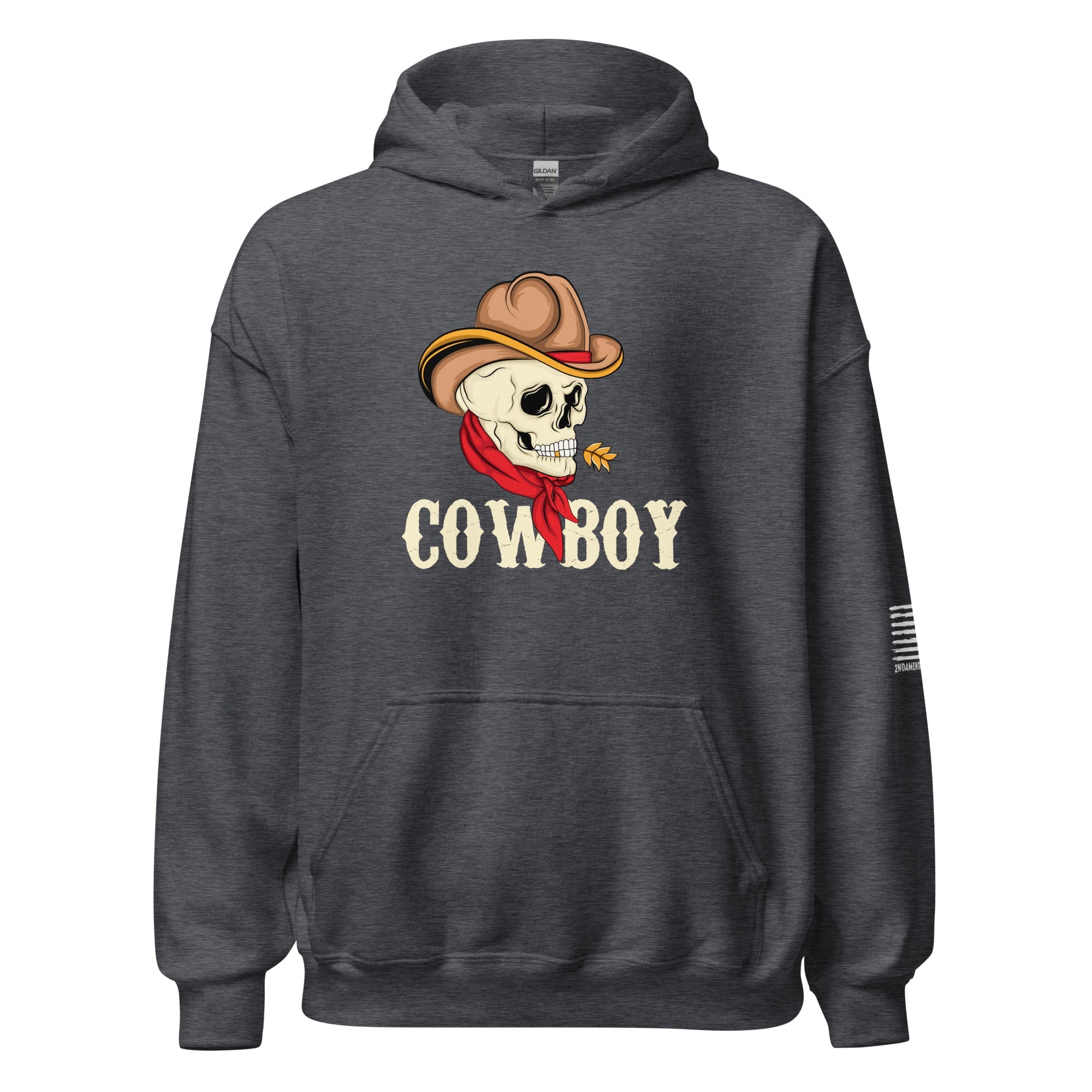 Vintage Skeleton Cowboy - Unisex Hoodie - 2nd Amendment Style