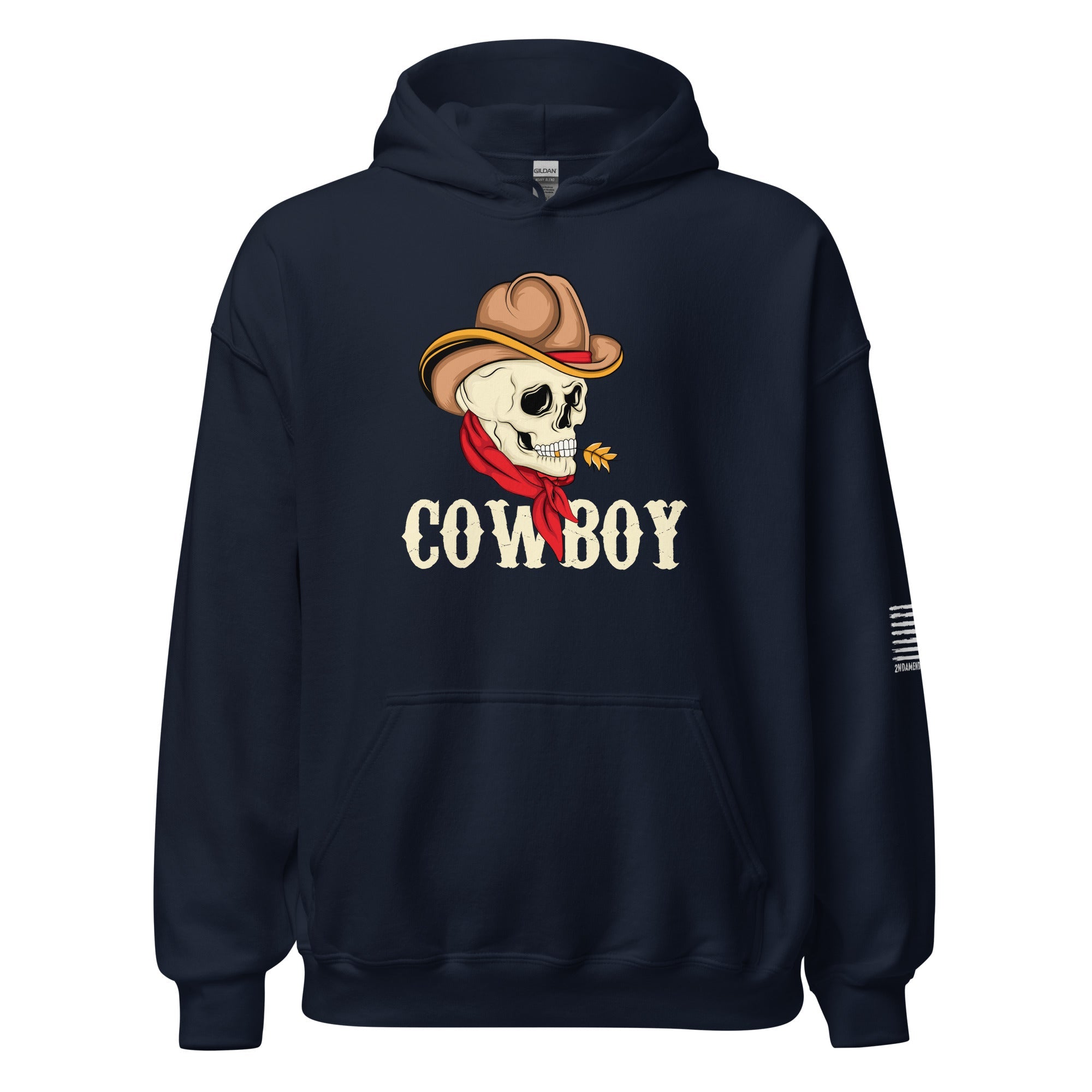Vintage Skeleton Cowboy - Unisex Hoodie - 2nd Amendment Style